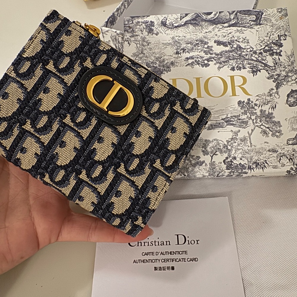 Dior Black and Cream Wallet
